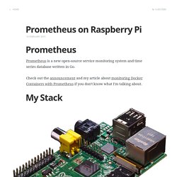 Prometheus on Raspberry Pi