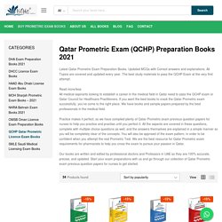 Qatar Prometric Exam Preparation Books Online