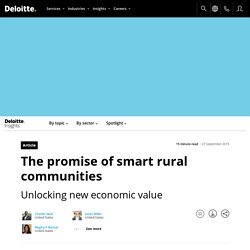 The promise of smart rural communities
