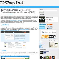 20 Promising Open Source PHP Content Management Systems(CMS)