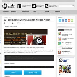 10+ promising jQuery Lightbox-Clones Plugin