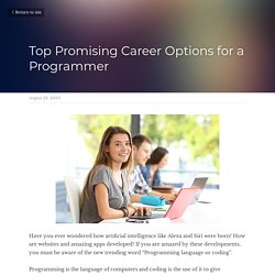 Top Promising Career Options for a Programmer