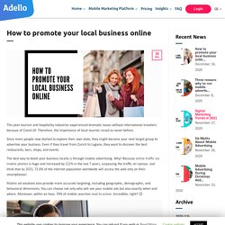 How to promote your local business online – Adello Direct