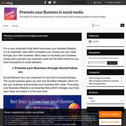 Promote your Business through social media - Promote your Business in social media