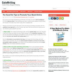 Ten Sure-fire Tips to Promote Your Book Online