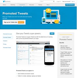 Advertise with Promoted Tweets