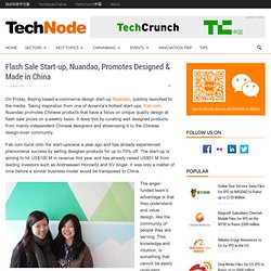 Flash Sale Start-up, Nuandao, Promotes Made in China Design