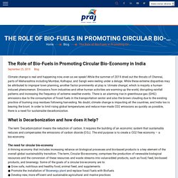 The Role of Bio-Fuels in Promoting Circular Bio-Economy in India
