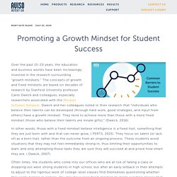 Promoting a Growth Mindset for Student Success — Aviso Retention