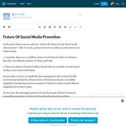 Future Of Social Media Promotion