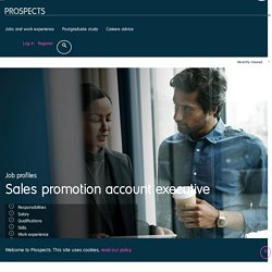 Sales promotion account executive job profile