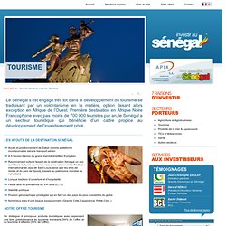 Tourisme - APIX - Promotion des Investissements et Grands Travaux