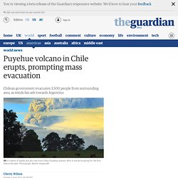 Puyehue volcano in Chile erupts, prompting mass evacuation