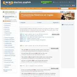 Pronombres Relativos en Inglés - Relative Pronouns