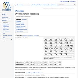 Polonais/Prononciation polonaise