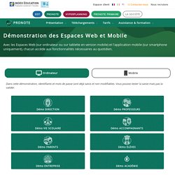 PRONOTE - Démonstration des Espaces Web et Mobile