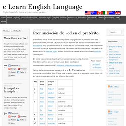 Pronunciación inglésa: El pasado simple de verbos regulares y el sonido final ed - e Learn English Language