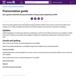 Pronunciation guide