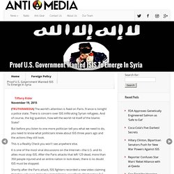 Proof U.S. Government Wanted ISIS To Emerge In Syria