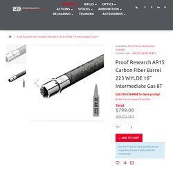 Proof Research AR15 Carbon Fiber Barrel 223 WYLDE 16" Mid Gas 8T