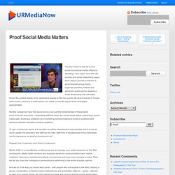 Proof Social Media Matters — Focus in Media