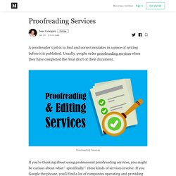 Proofreading Services - Sean Colangelo - Medium