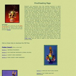 Proofreading Page