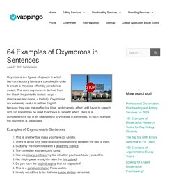 64 Examples of Oxymorons in Sentences - Online Editing and Proofreading Services. Affordable Editors and Proofreaders.