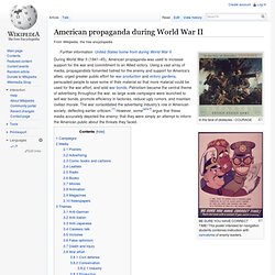 American propaganda during World War II