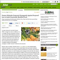 Farmer Debunks Corporate Propaganda Against Proposed Law to Label Genetically Modified Food