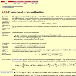 2.5.5. Propagation of error considerations