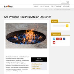 Can You Put a Fire Pit On a Wooden Deck
