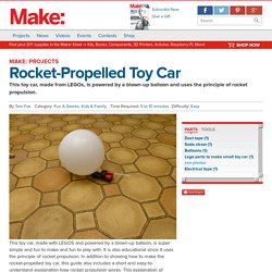 Rocket-Propelled Toy Car