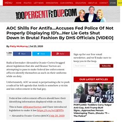 AOC Shills For Antifa…Accuses Fed Police Of Not Properly Displaying ID’s…Her Lie Gets Shut Down In Brutal Fashion By DHS Officials [VIDEO]