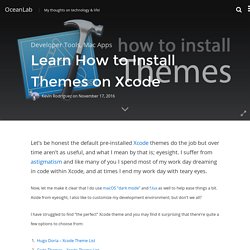 Properly Installing Xcode Themes on macOS