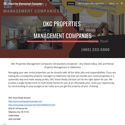 OKC Properties Management Companies