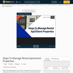 Steps To Manage Rental Apartment Properties