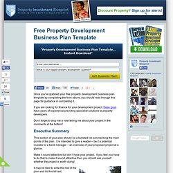 Free business plan template for web design company