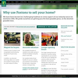 Sell your property - Why use Foxtons to sell your home in London or Surrey?