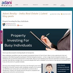 Property Investing For Busy Individuals