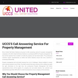 Property Management Answering Service
