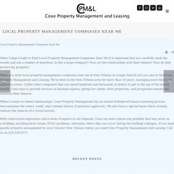 Local Property Management Companies Near Me