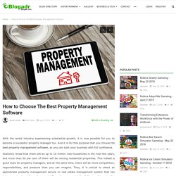 How to Choose the Best Property Management Software