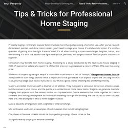 Tips & Tricks for Professional Home Staging