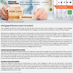 Property Mortgage Refinance Loans Brokers & Consultants in Dubai, UAE