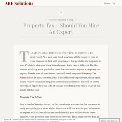 Property Tax – Should You Hire An Expert