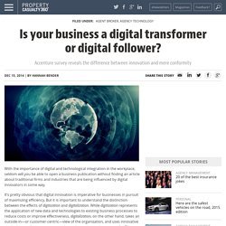 Is your business a digital transformer or digital follower?