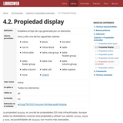 4.2. Propiedad display (CSS avanzado)