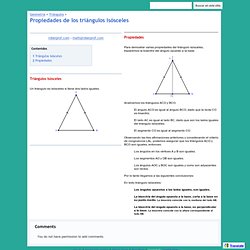 Propiedades de los triángulos isósceles - Euclides