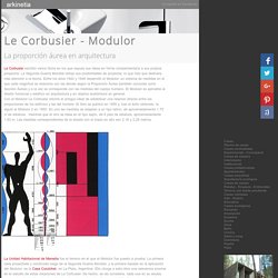 Le Corbusier - Modulor - La proporción áurea en arquitectura